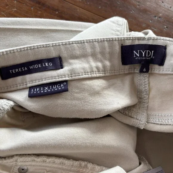 NYDJ - Teresa Wide Leg Ankle Jeans - Feather - size 6 - NWT - Picture 5 of 8